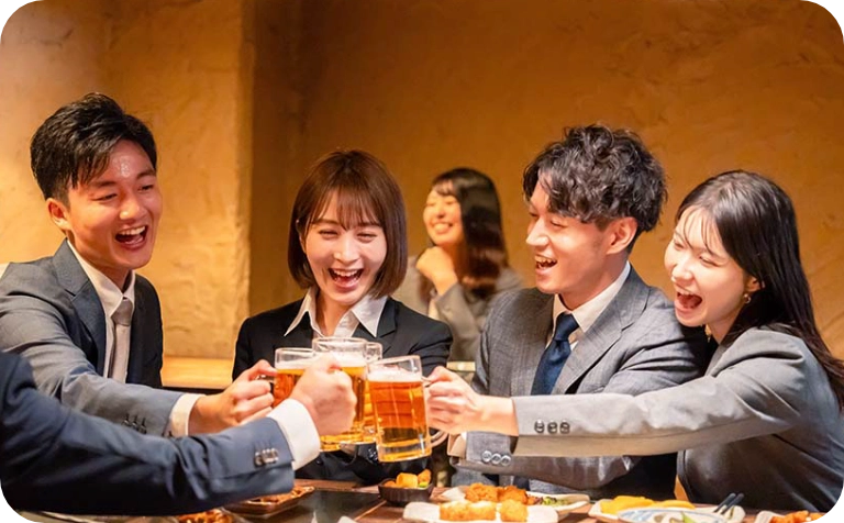 食事・お酒の前後のイメージ画像